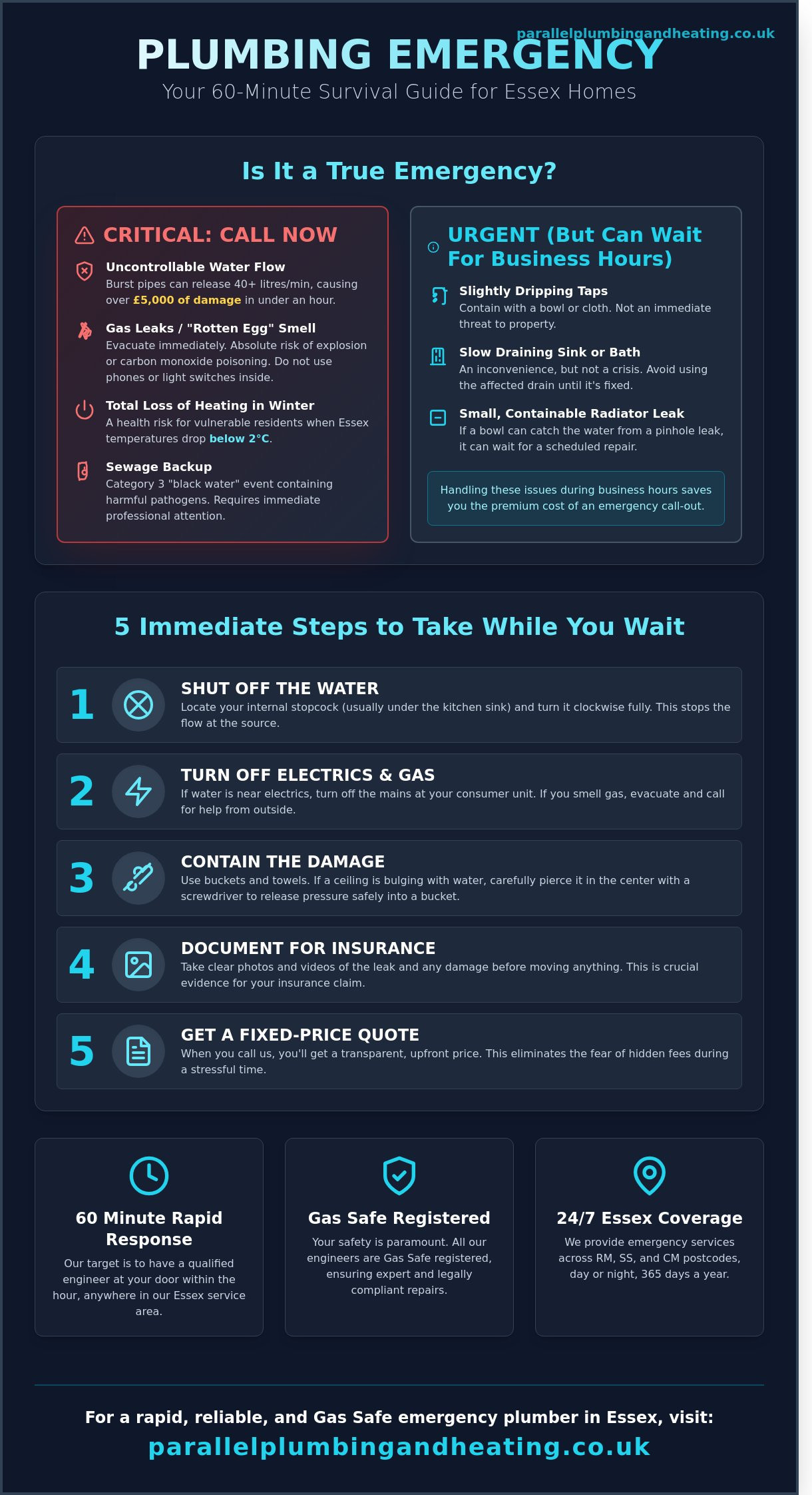 Emergency Plumber Essex: 24/7 Rapid Response & Repair Guide 2026