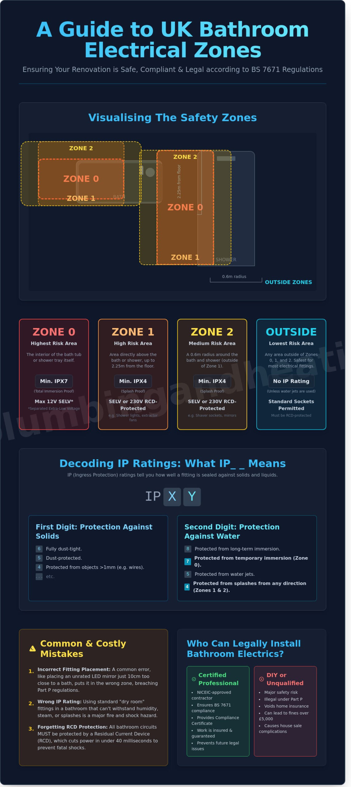 Bathroom Electrical Zones: A 2026 Guide for London & Essex Homeowners