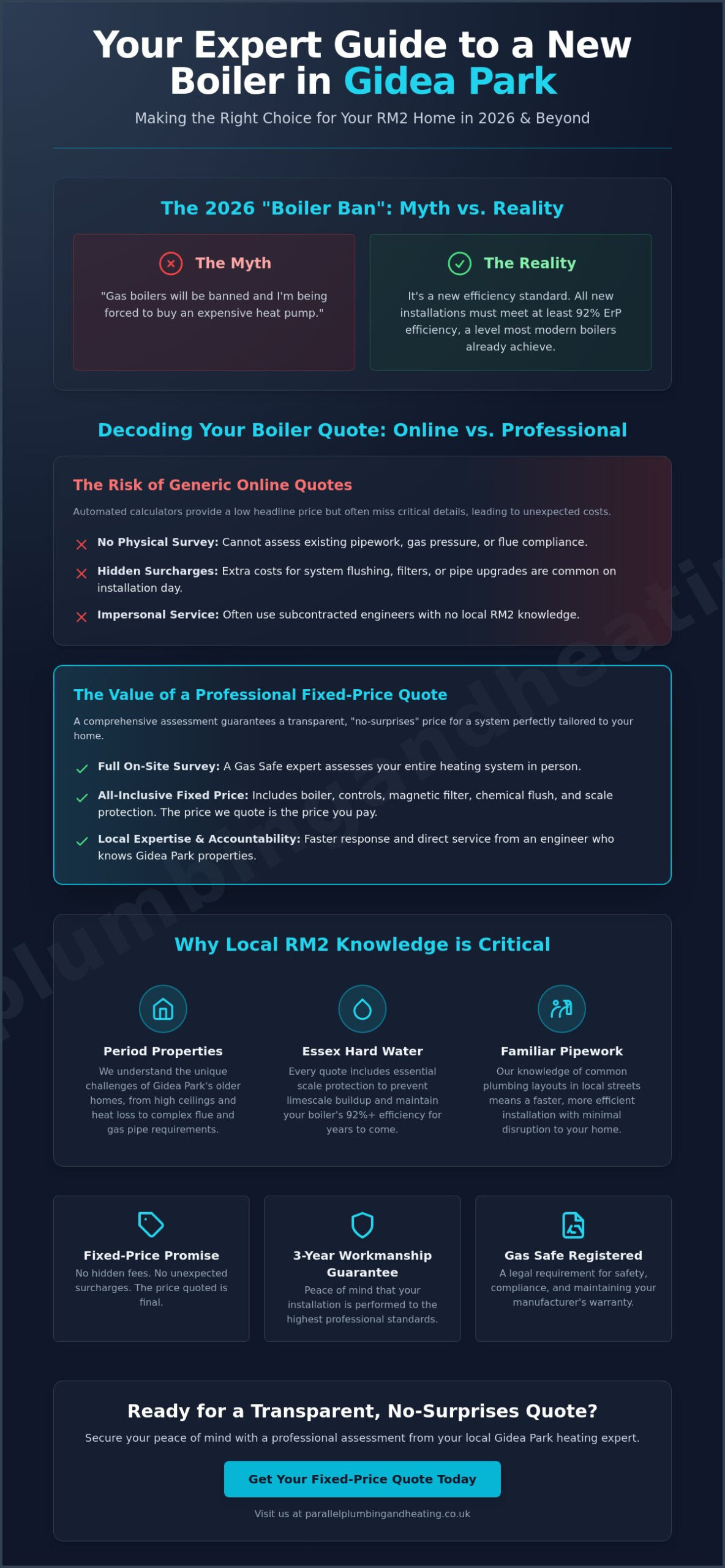 New Boiler Quote Gidea Park: The 2026 Guide to Reliable Local Installation